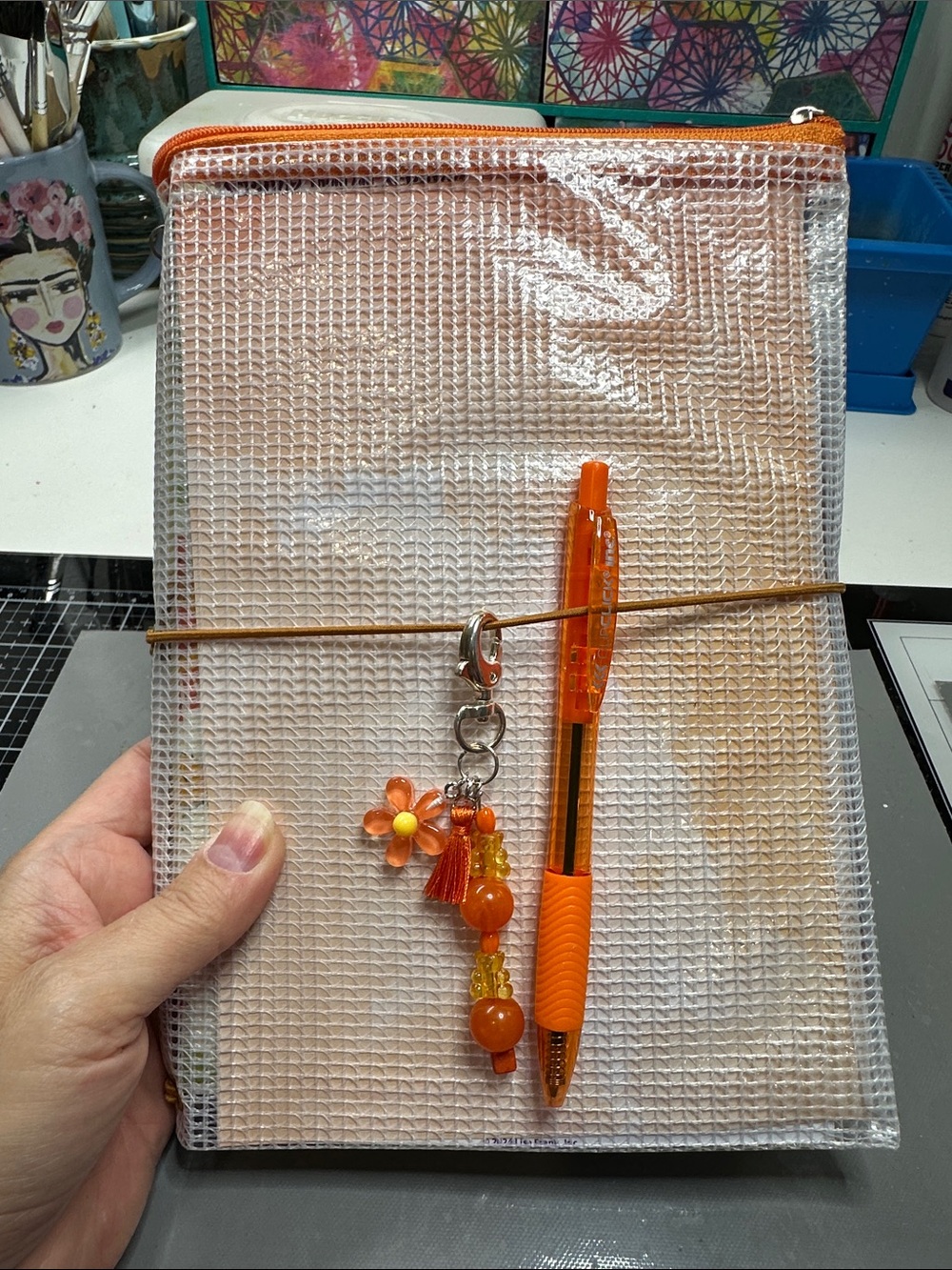 Pouch journal, orange